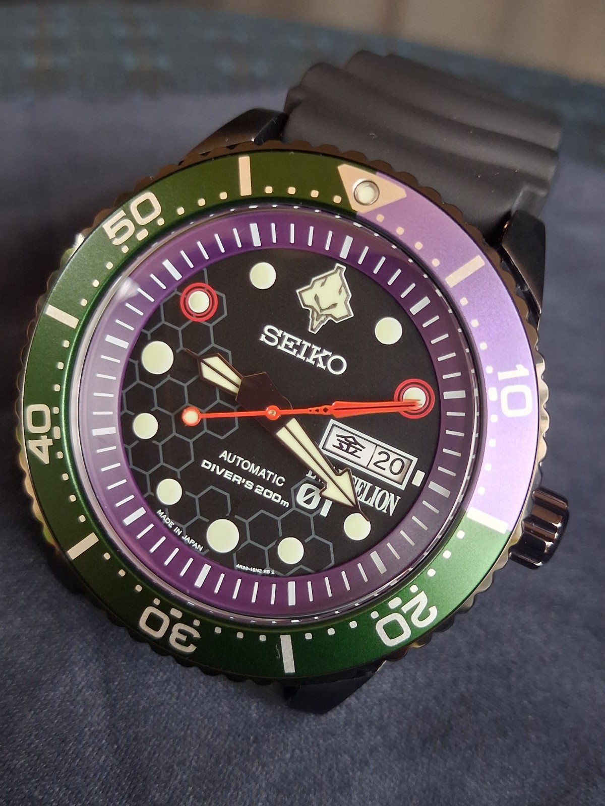 Seiko Automatic Neon Genesis Evangelion EVA-01 Limited Edition of 300