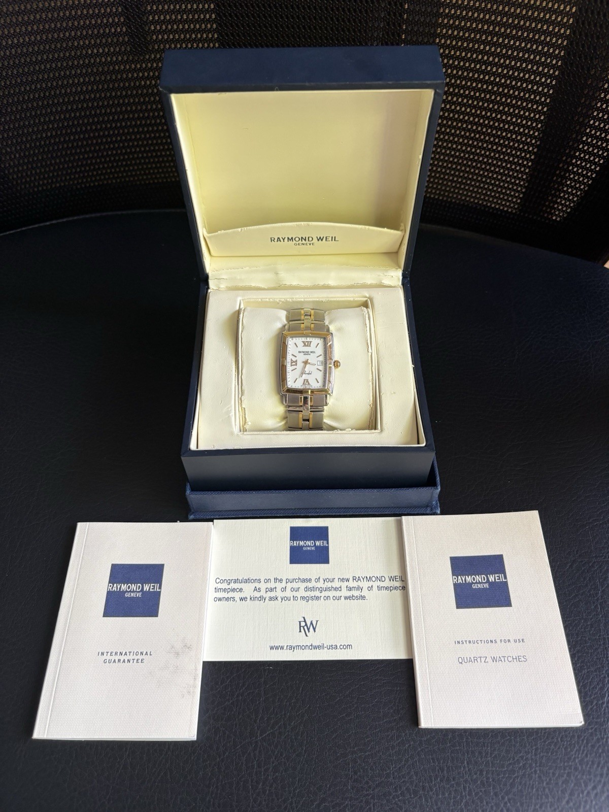 Raymond Weil Parsifal 9340 Men’s Swiss Quartz Watch Two-Tone Box/paper/runs GRT