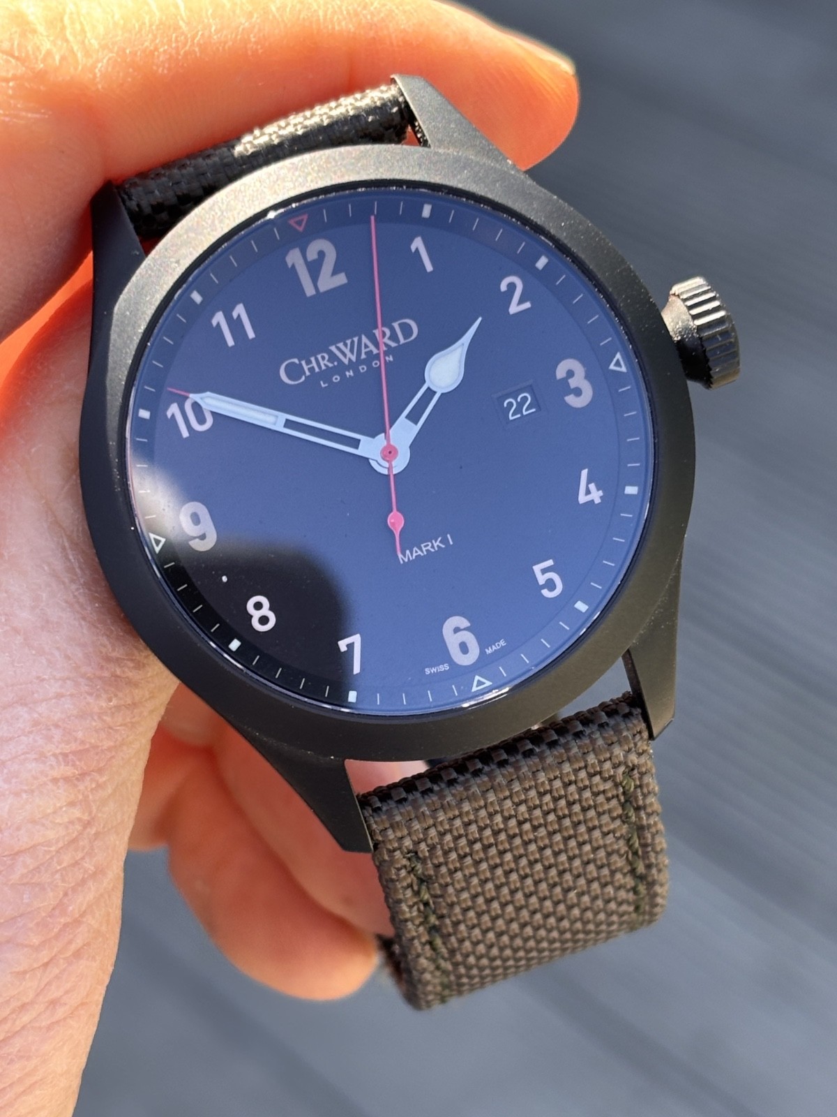 Christopher Ward C8 Flyer Quartz 44mm (03/2017) WH1741F