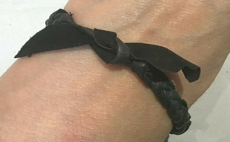 Genuine Leather Wrist cuff gift Jewellery Bracelet Link platted Band natural