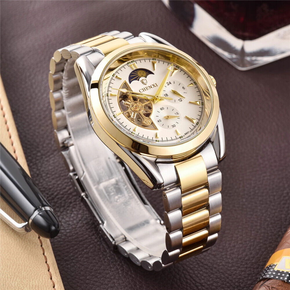 CHENXI Mechanical Automatic Watch Full Steel Watch for Business Male Wristwatch