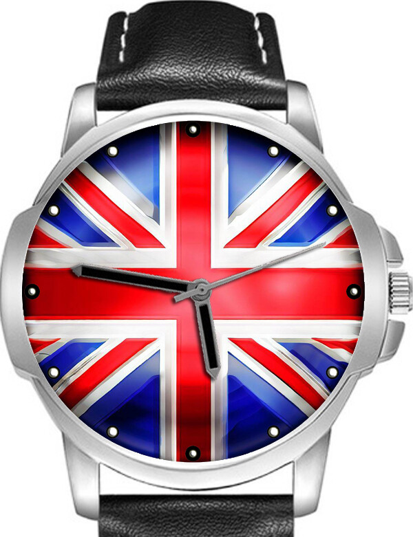 United Kingdom Union Jack Flag Art Stylish Rare Quality Wrist Watch