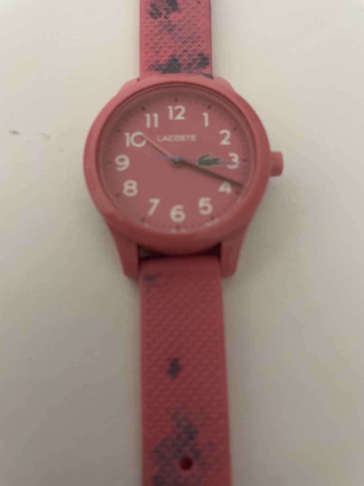 Lacoste 12.12 Unisex Kids Quartz Analog Watch Pink Silicone Strap 50m WR