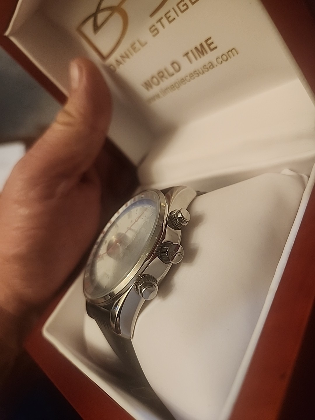 Daniel Steiger World Time 1884 24j Men’s Watch New In Box With Tags And Paper