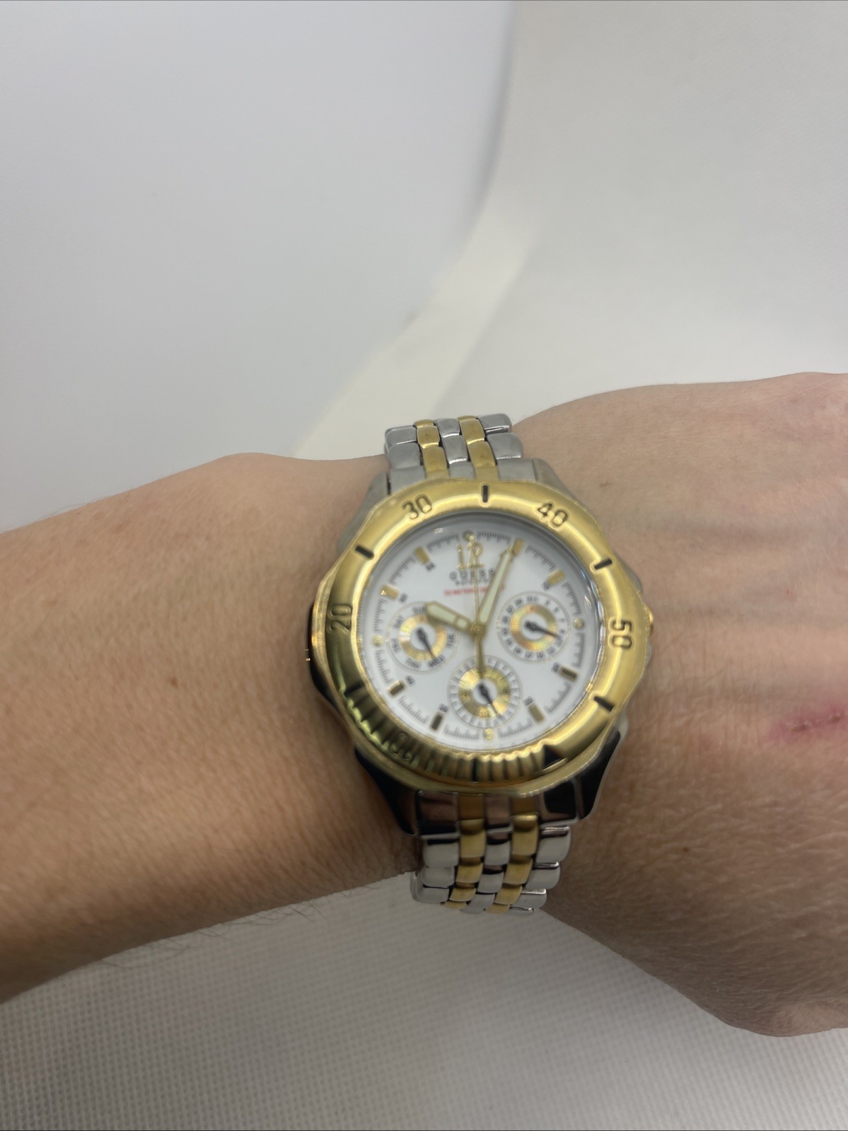 Men’s Guess Waterpro Day Date Watch Needs New Battery