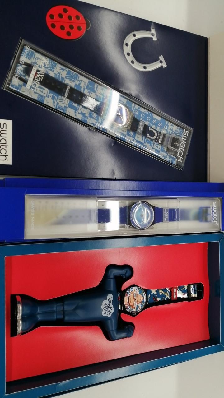 SWATCH Set of 3 Junk Not Working Interior Used