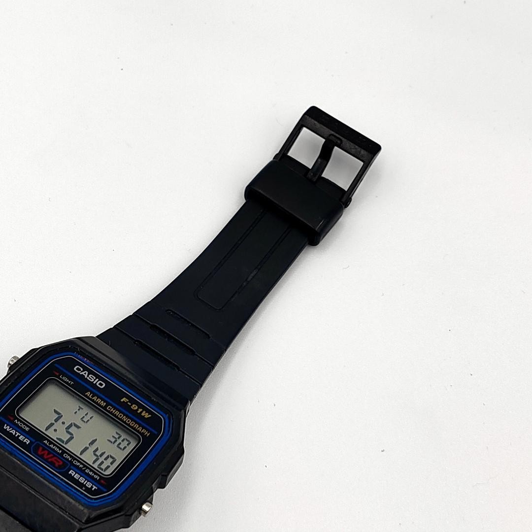 USED Casio F-91W Module 583 Digital Chronograph Watch