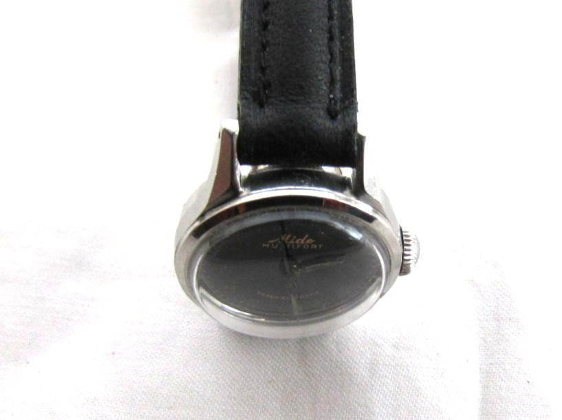 MIDO MULTIFORT SUPERAUTOMATIC ALL SS SCREWBACK WP MOD 707 17J MILIT DIAL WOMEN’S