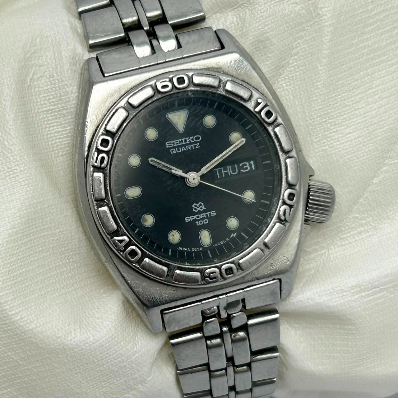 Seiko Sports Quartz 2626-008A Day/Date Vintage Women’s Watch