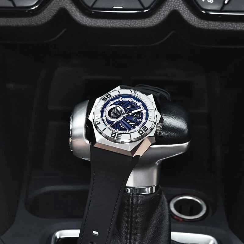 Pagani Design PD-YS007 Blue Skeleton Rubber Automatic Men’s Watch