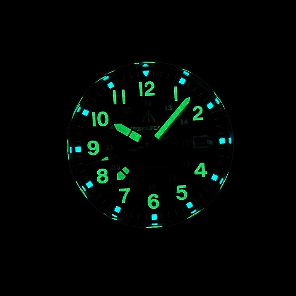 Steeldive Steelflier SF792, GMT, Black, NH34, Sapphire, Lume, 200m Diver, Field