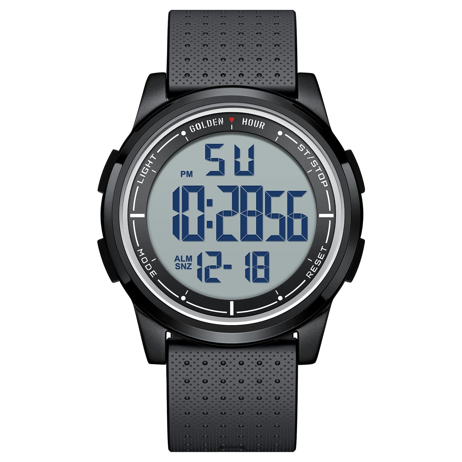 GOLDEN HOUR UltraThin Minimalist Sports Waterproof Digital Watches Men with W…