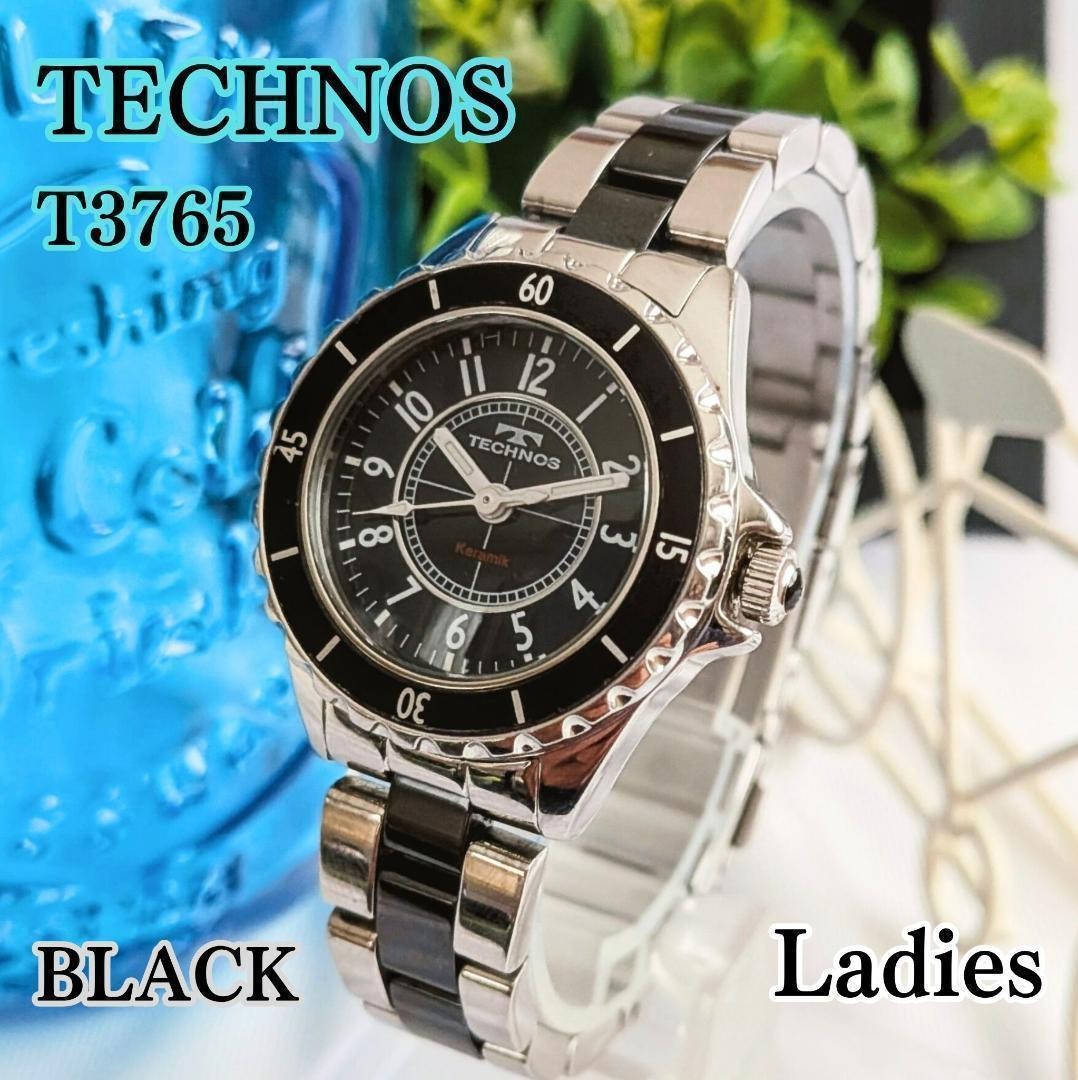 Technos Ladies Watch Black Smart Casual Used