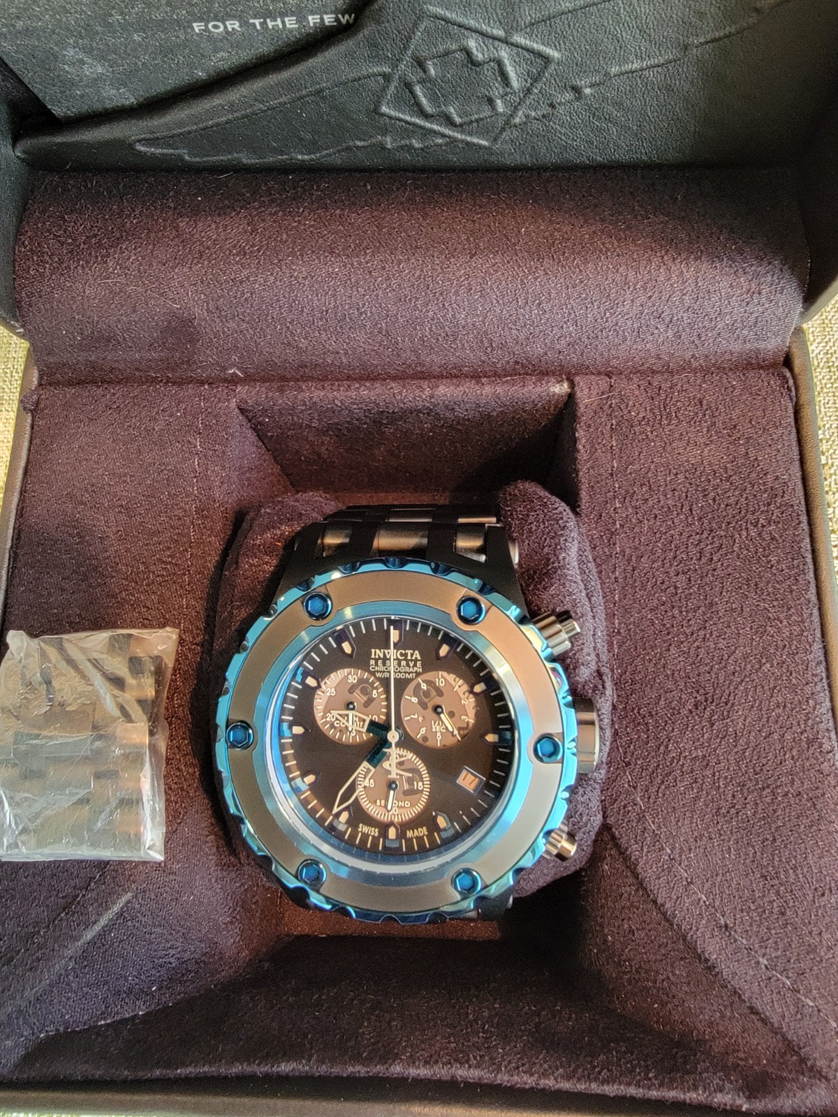 Invicta Reserve Collection Subaqua Model #15096 Swiss Made Flame Fusion Crystal