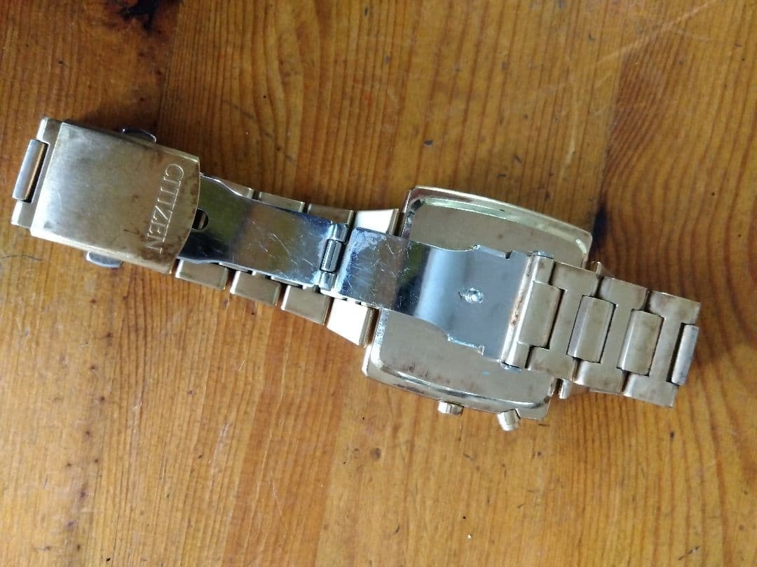 Citizen Eco-Drive, working condition, rectangular. 【USED】