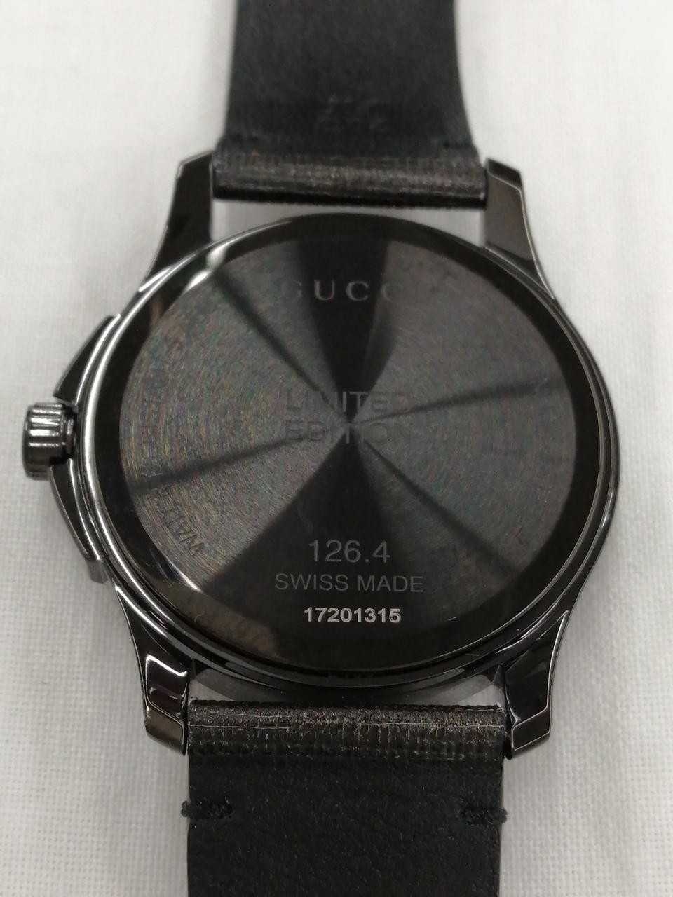 [A4N] Gucci G-Timeless Ghost 126.4 Quartz Analog Classic Black Unisex [q2s]