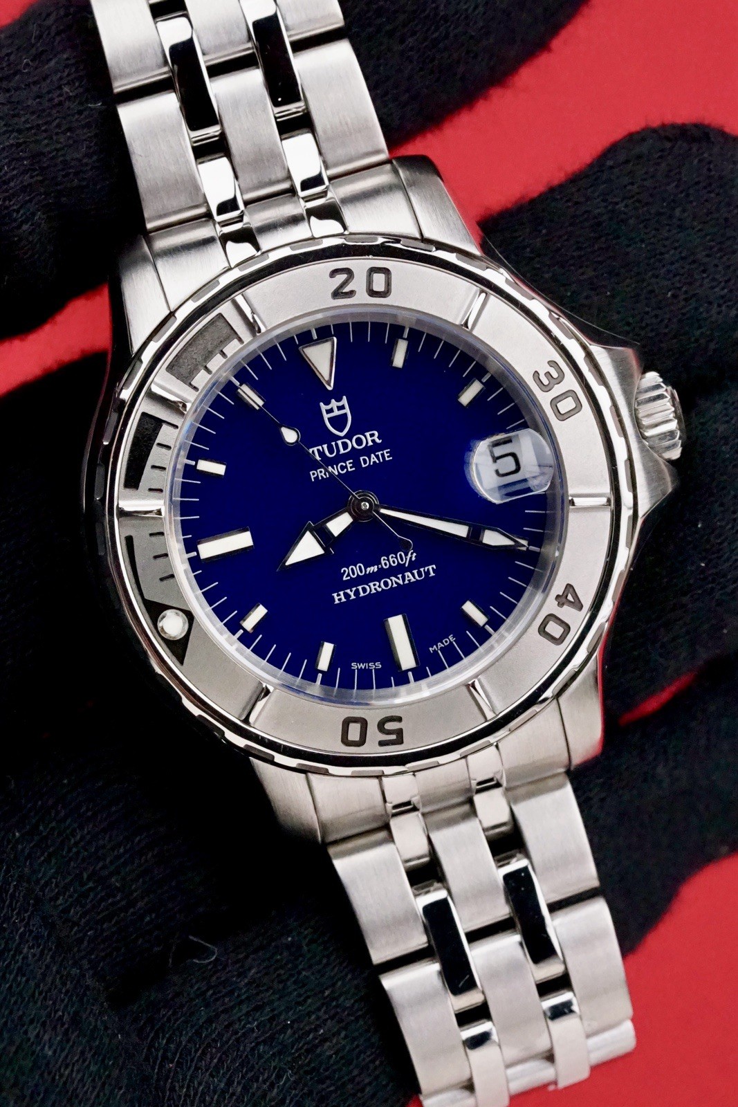 TUDOR Hydronuat #85190P Date blue Dial Automatic, Clean!