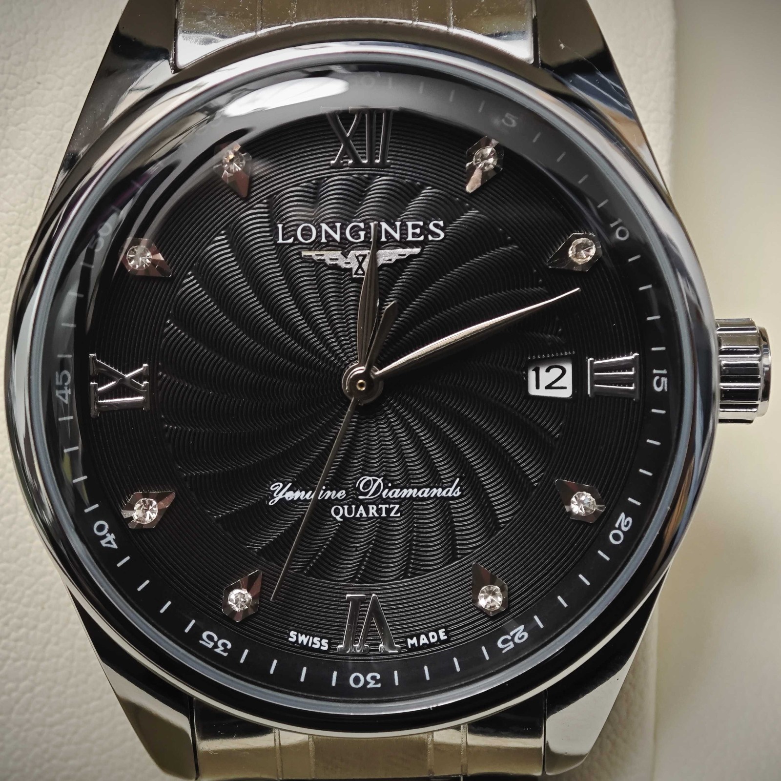Longines Master Collection Automatic Men’s Watch Black Dial Date Steel 41mm