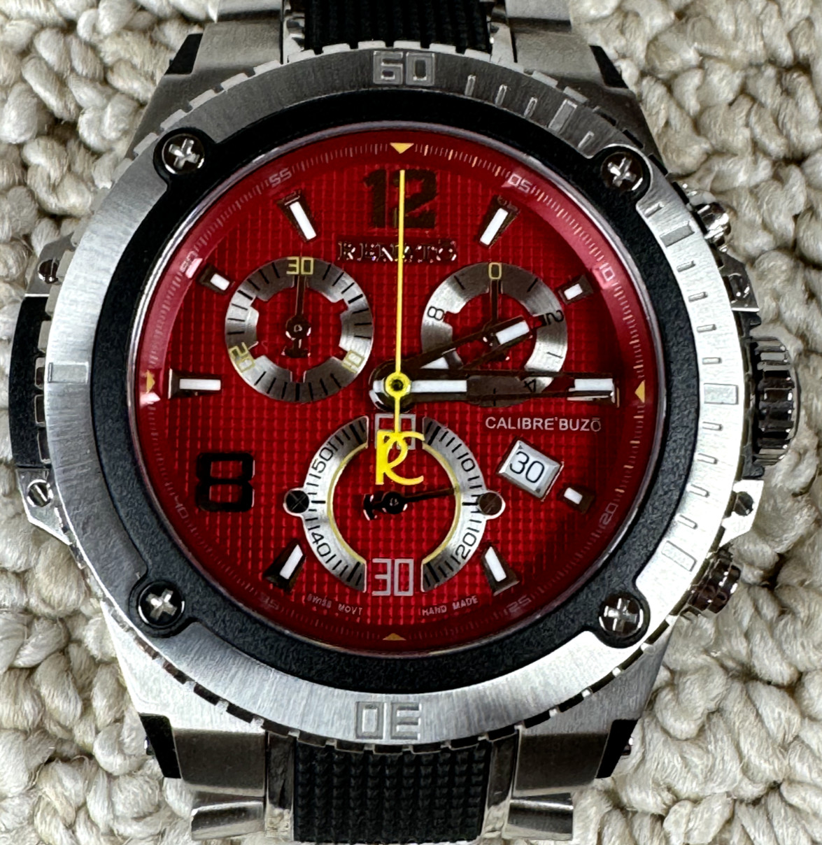 Vtg. Renato Men’s Calibre Buzo Swiss Watch Limited Ed. New in Box w/ new battery
