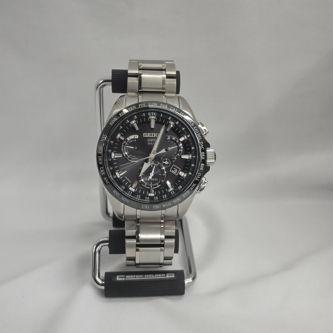 [B1N] Seiko Astron 8X53-0AB0-2 GPS Solar Titanium Chronograph JDM Watch [g3s]