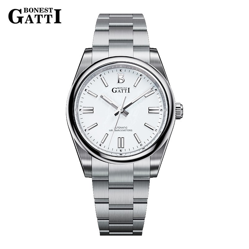 BONEST GATTI Automatic Mechanical Simple Luminous Horse Dial Men’s Watches 8015