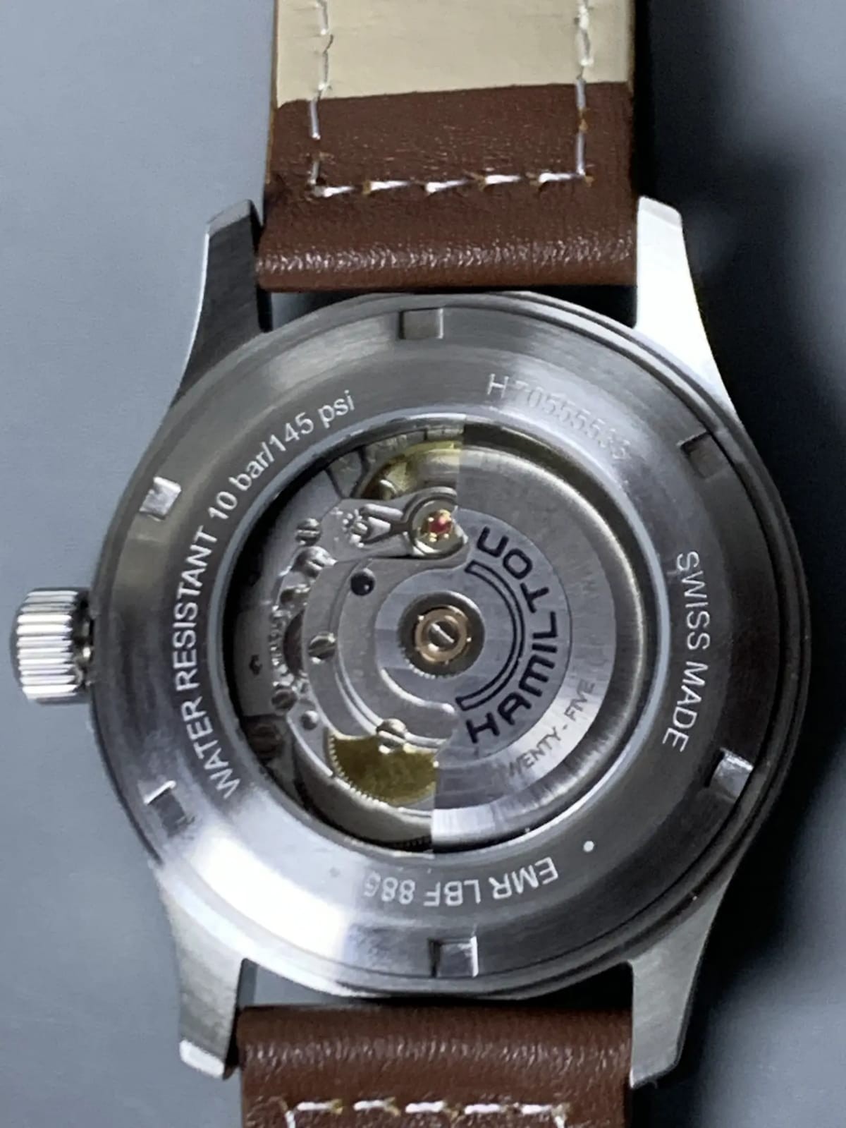 Hamilton Khaki Automatic Men’s Silver Dial Swiss Date Wristwatch H70555533