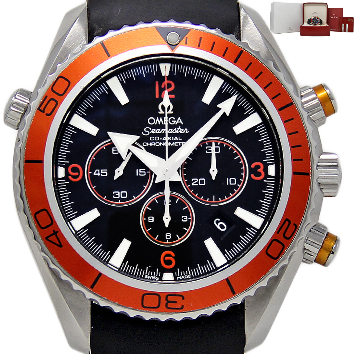 Omega Seamster Planet Ocean 2918.50.38 600M Co-Axial Chronograph Bx/P/WTY#1412-1