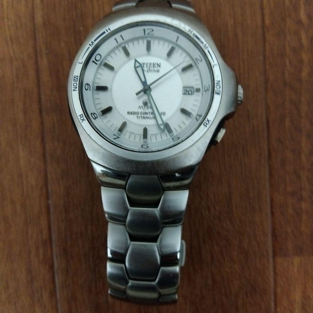 Citizen Attesa Eco Drive 2N6881 Radio Watch 17cm 6.69in 4cm 1.57in Not Working