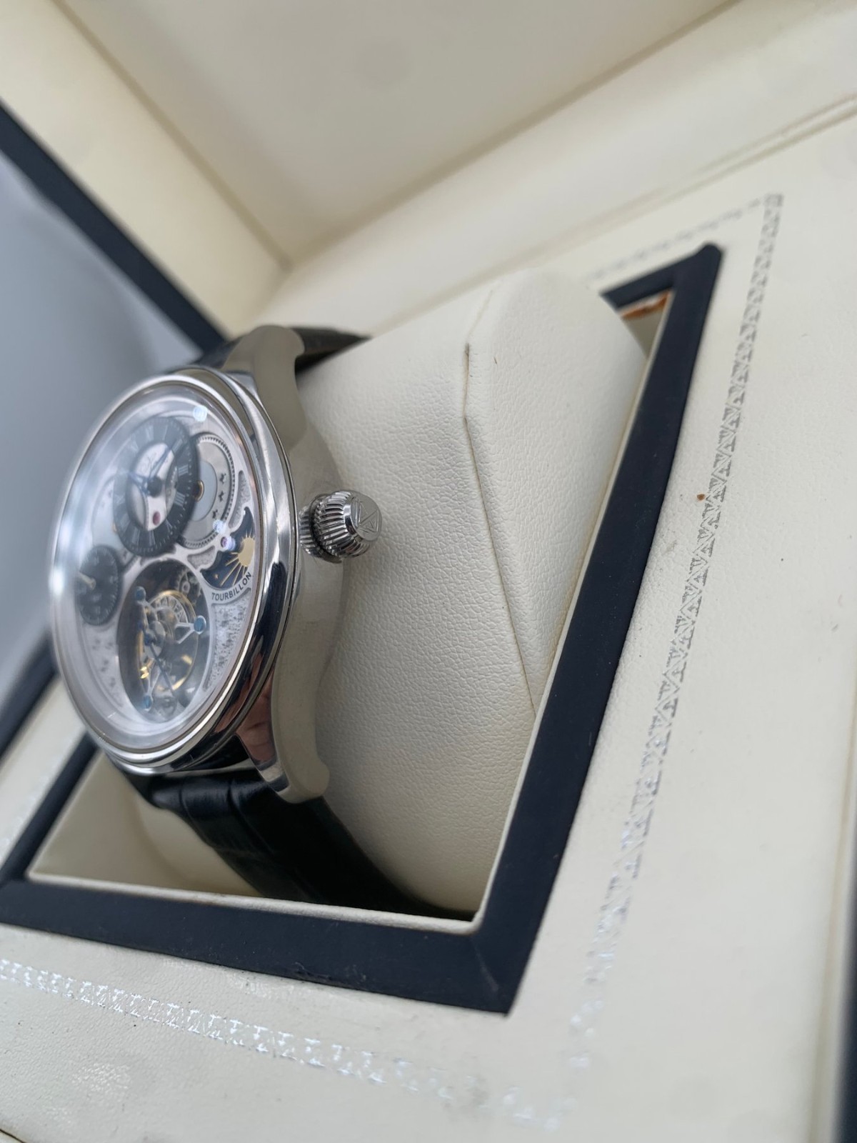 HAOFA – Tourbillon 1036-1 GMT dual time zone Day And Night moonphase luxury watc