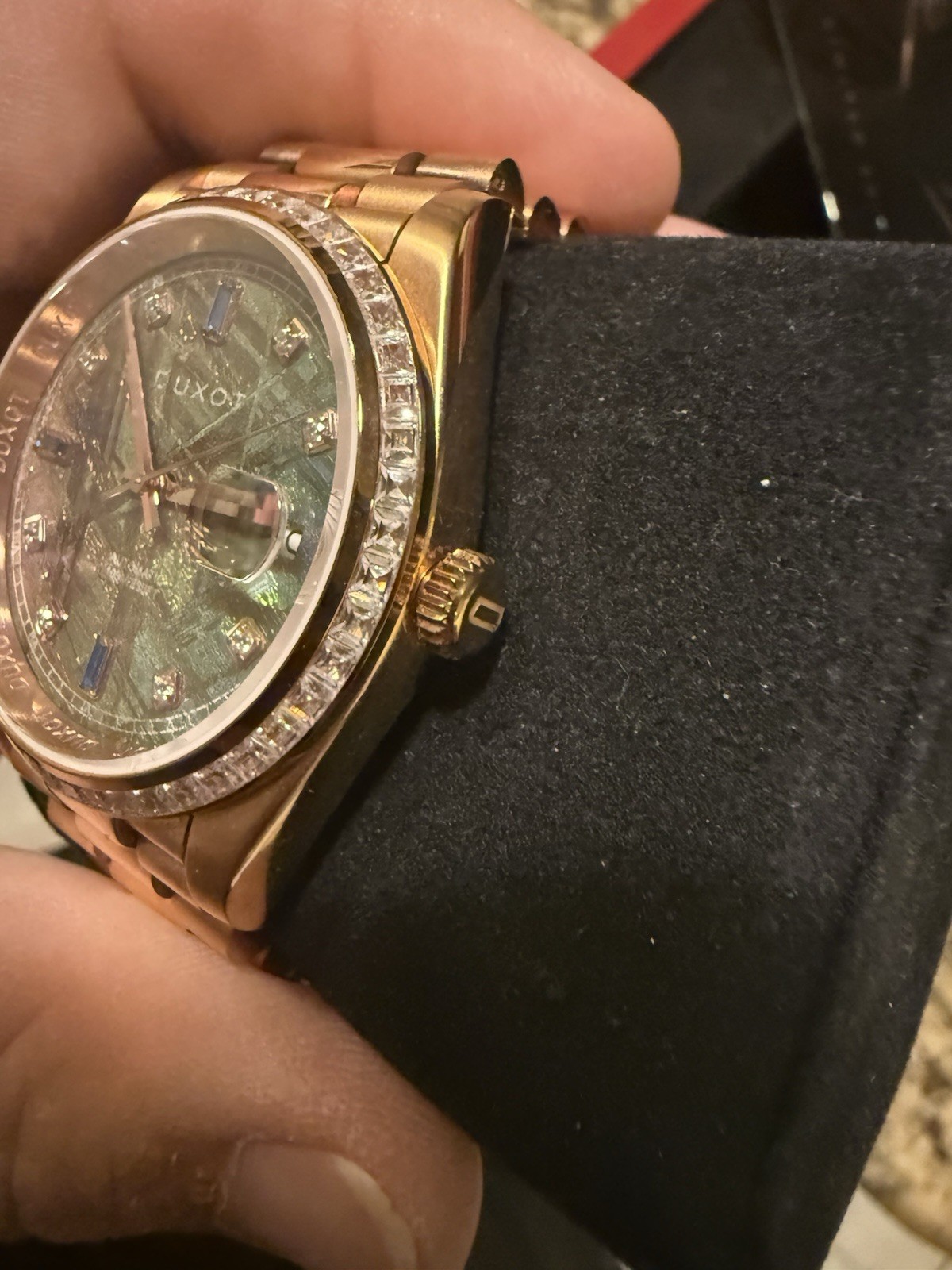 Duxot SERENATA AUTOMATIC LIMITED EDITION Rose Gold Coloured Meteorite DX-2058-BB