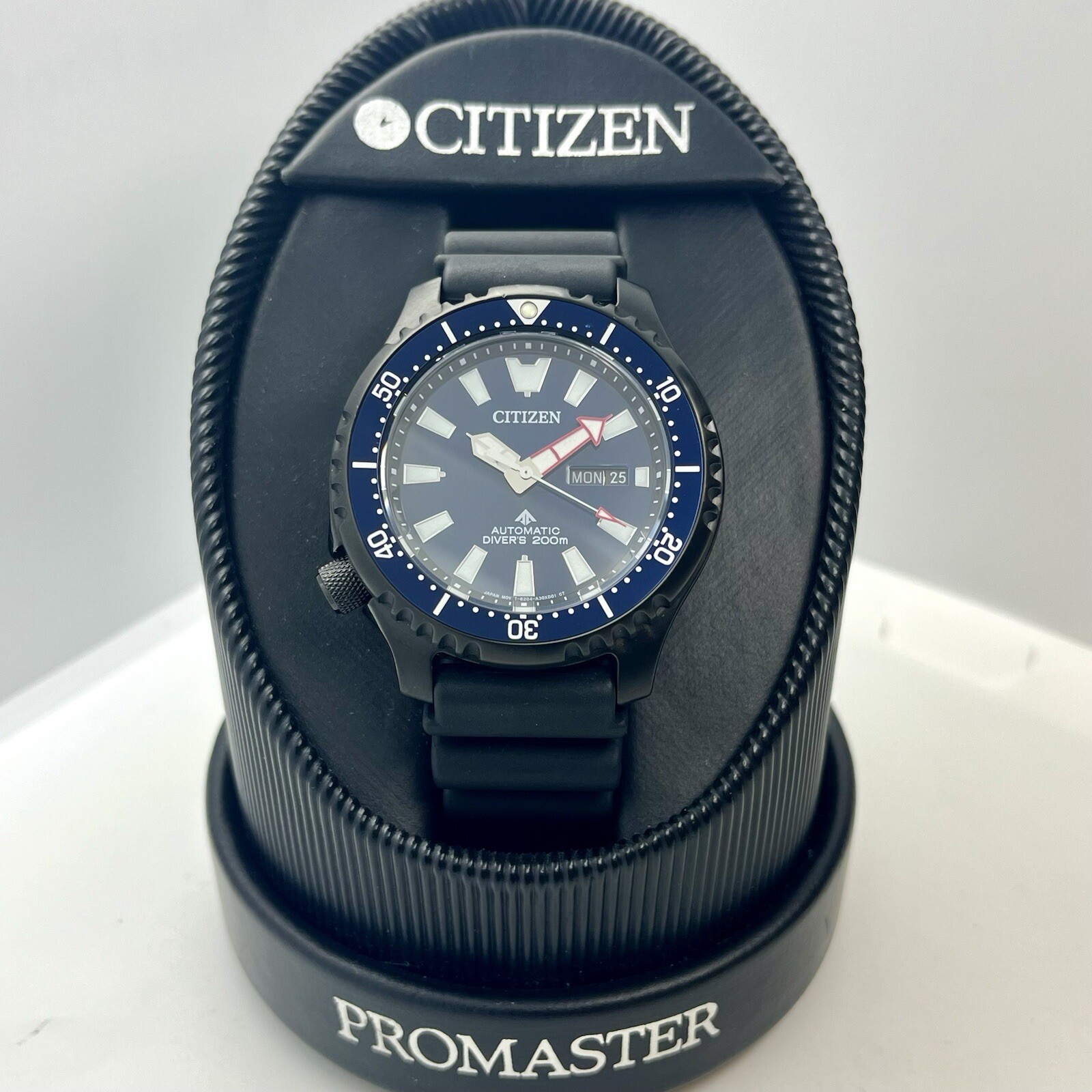Citizen Promaster Men’s Automatic Diver Black Steel 45mm 20ATM Watch NY0158-09L