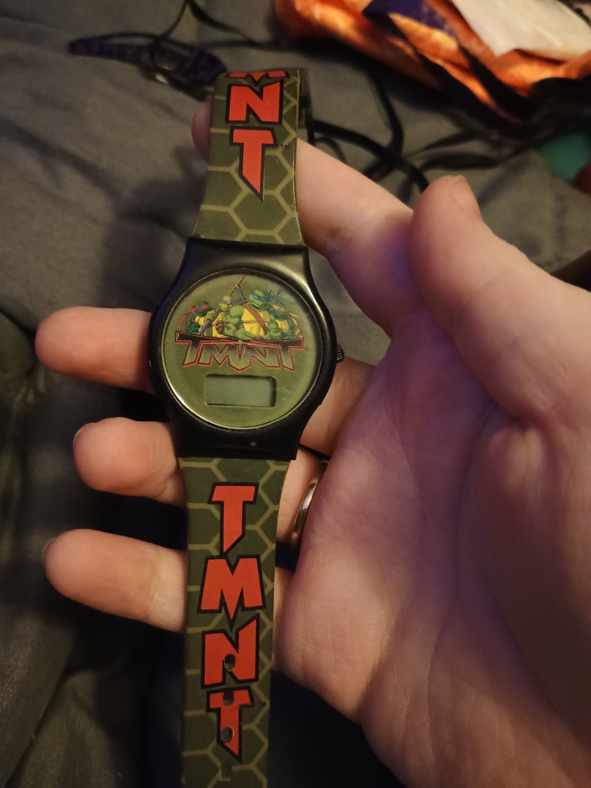 Retro Teenage Mutant Ninja Turtles TMNT 2004 Fox Series Kid’s LCD Watch