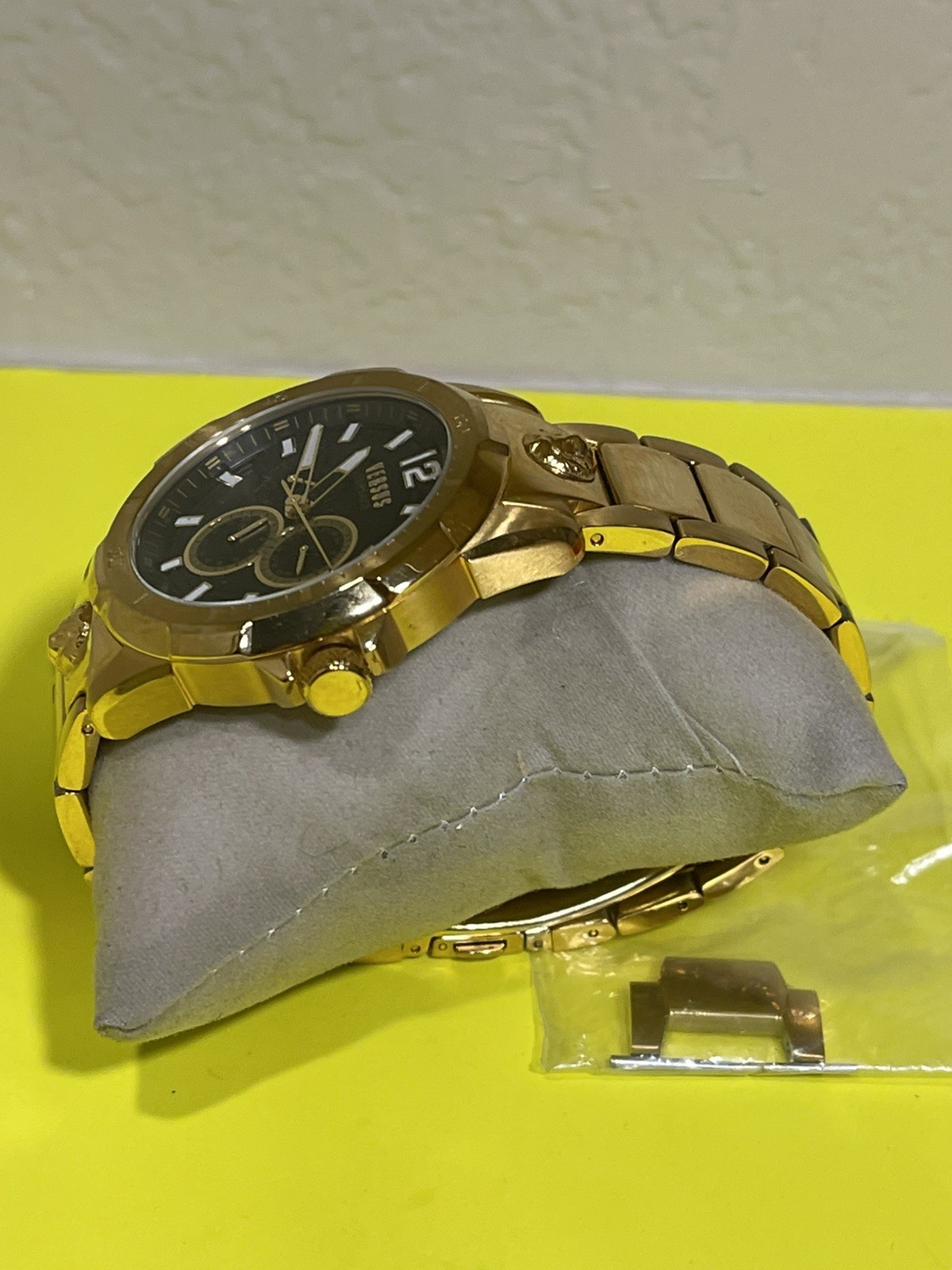 VERSUS Versace Runyon Gold Multifunction Bracelet Watch, 44mm