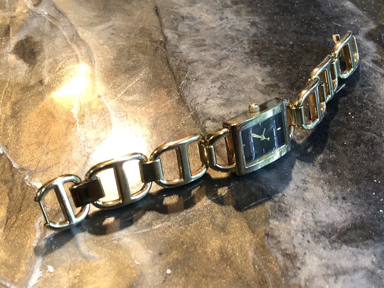 ✨🌟🛍️ RETIRED & RARE Early MICHAEL KORS Gold Link DESIGNER WATCH Bracelet ✨