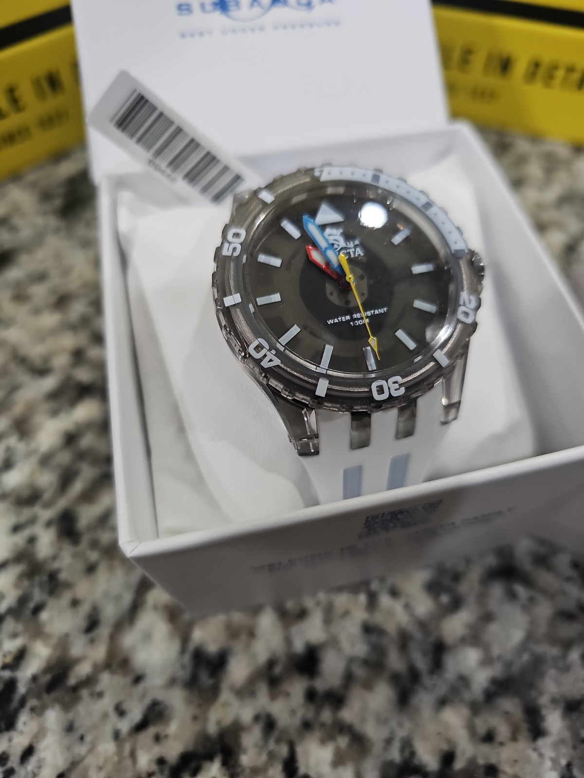 SOLD OUT Invicta Subaqua Men’s Watch 44mm White/ Smoke Finish Dial 69448 New