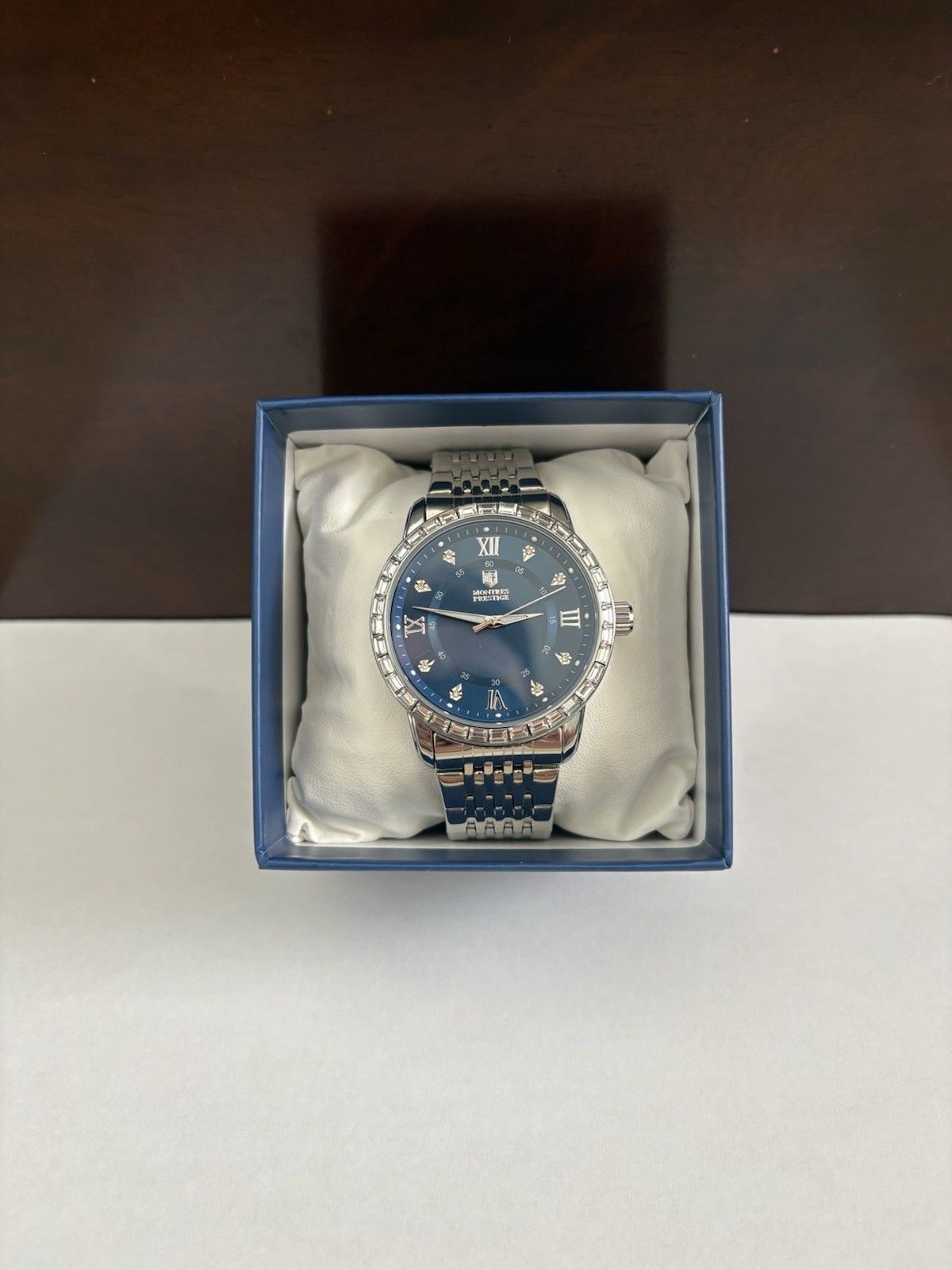 Men’s Invicta X Montres Prestige Watch Blue And Silver w Box in Great Condition