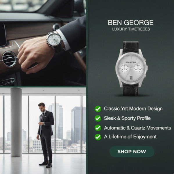 Ben George / Executive Chronograph Quartz Watch / 41mm