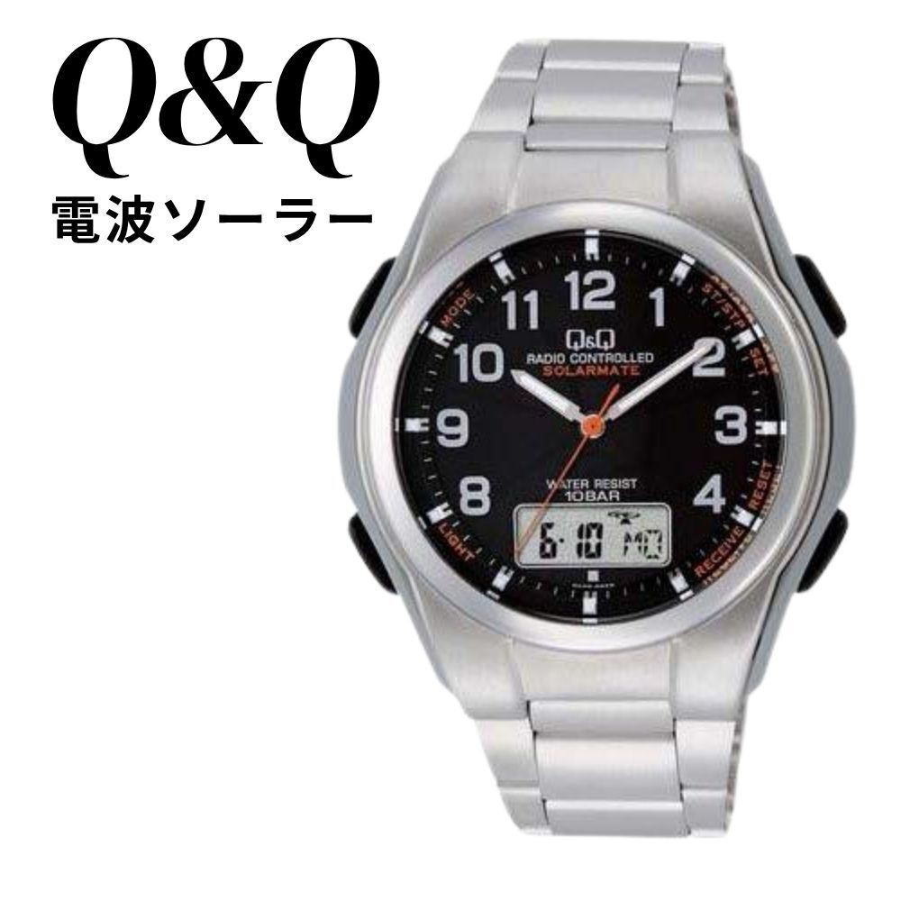 Citizen Q Q Radio Solar Watch Men’s Ana Digi Solar No Battery Replacement Bulk P