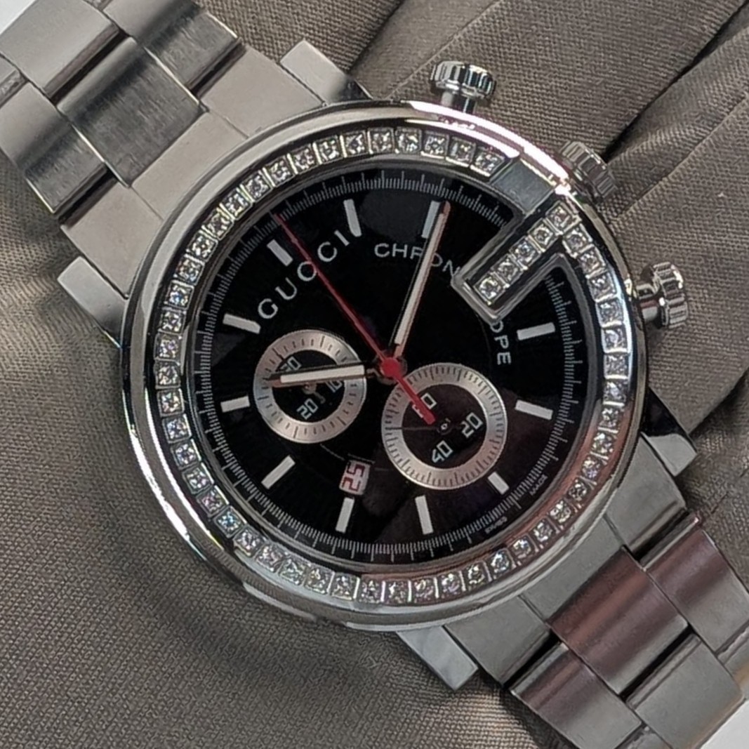 Gucci G Chrono 44mm Stainless Steel Case Stainless Steel Strap M-101