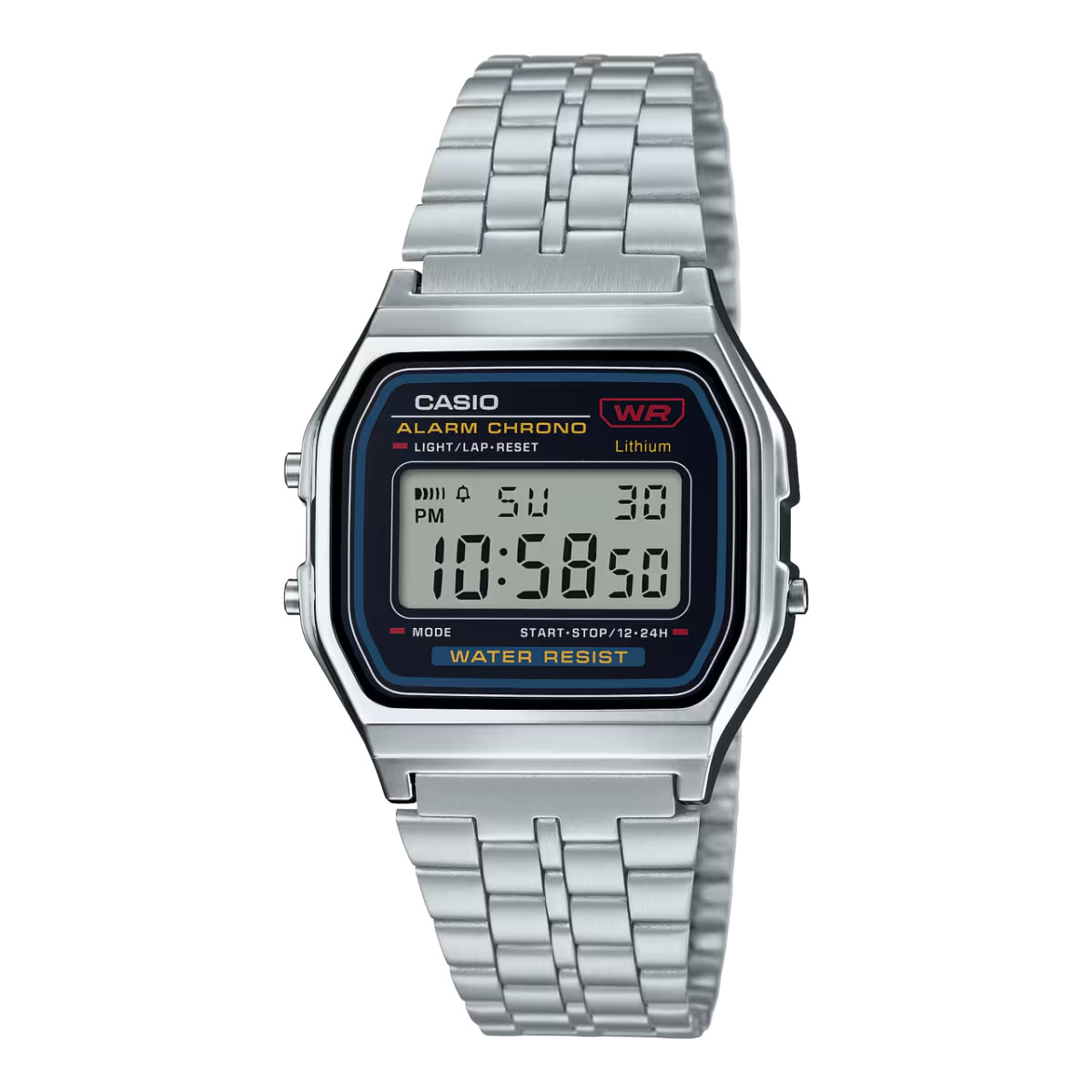 Brand New CASIO Vintage A159WA-N1JH Digital Watch MADE IN JAPAN Stainless Steel