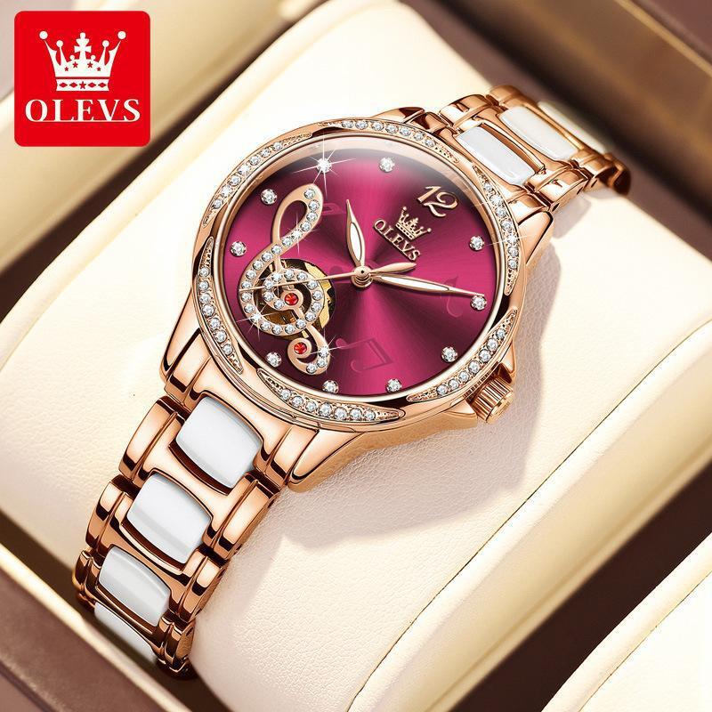 OLEVS Waterproof Luminous Diamonds Dials Automatic Mechanical Watch Women’s