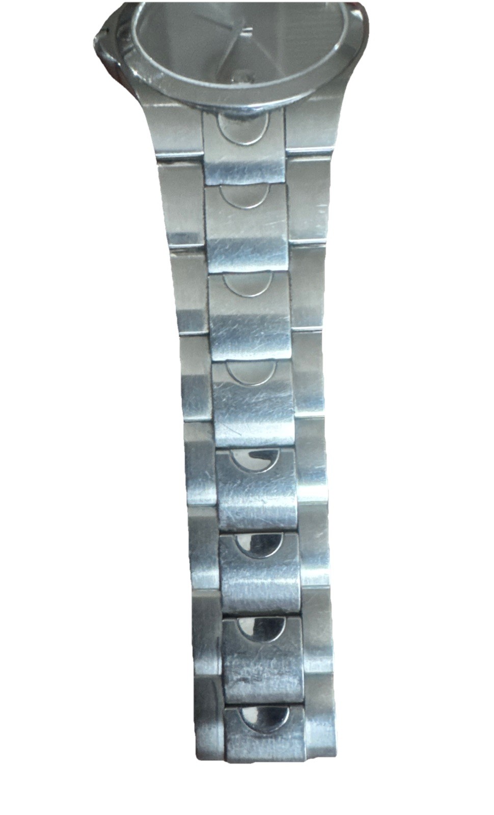 MOVADO 84 E7 1850 Sapphire Crystal Museum Silver Dial Watch 38mm Stainless Steel