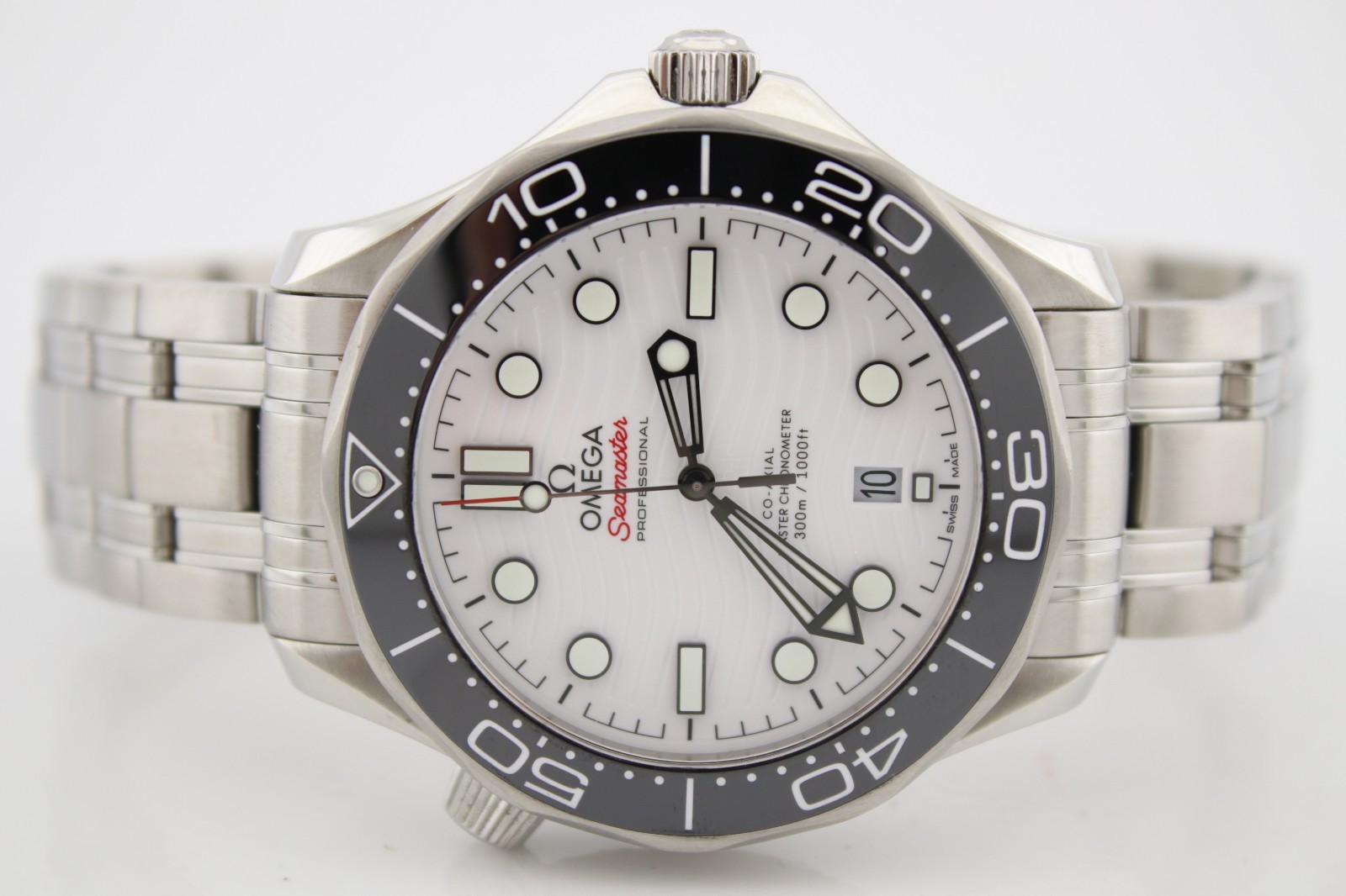 Omega Seamaster Diver 300 M Steel White Dial 42mm Watch 210.30.42.20.04.001