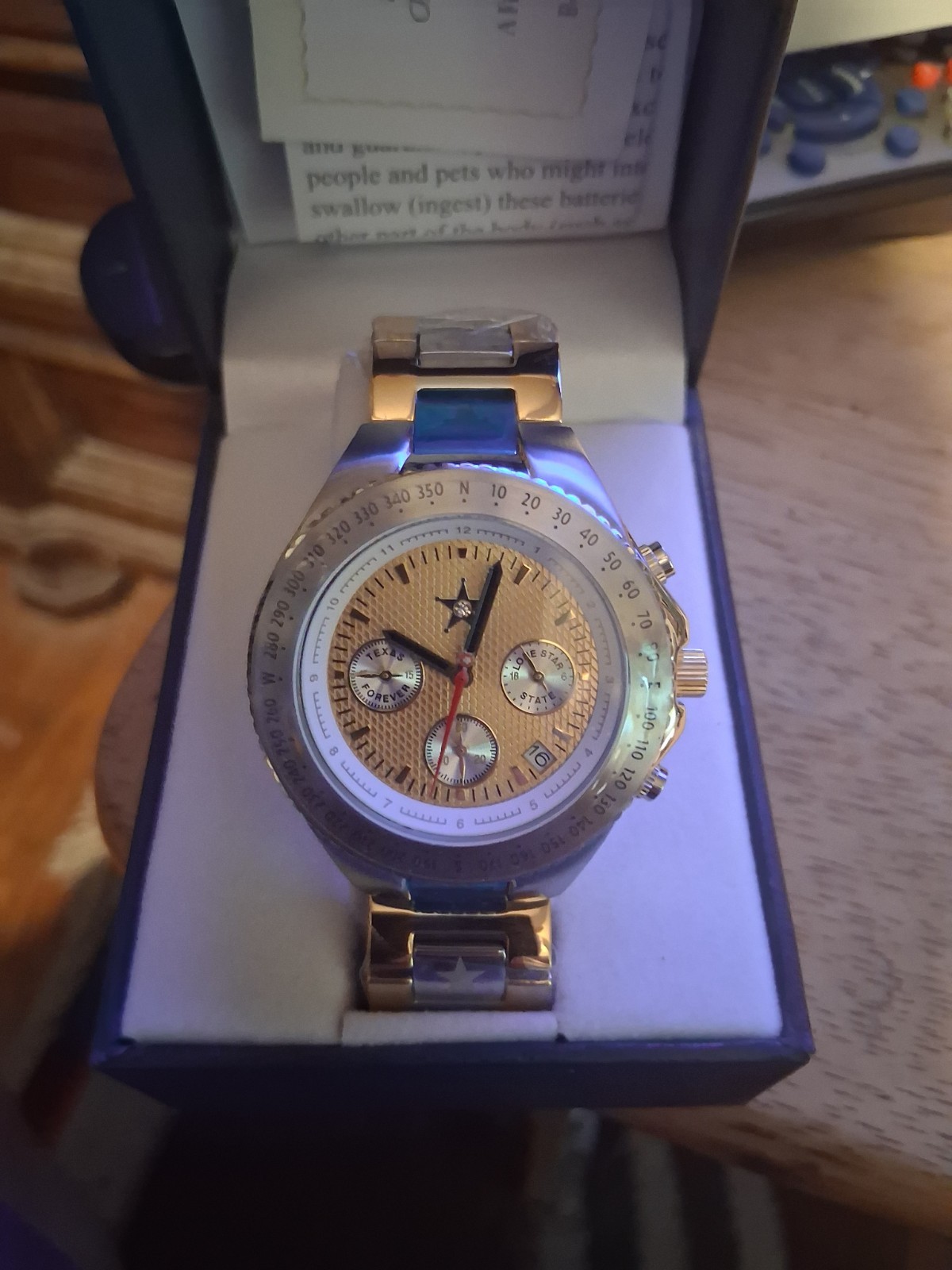 Lone Star Men’s Diamond Chronograph Watch By Bradford Exchange