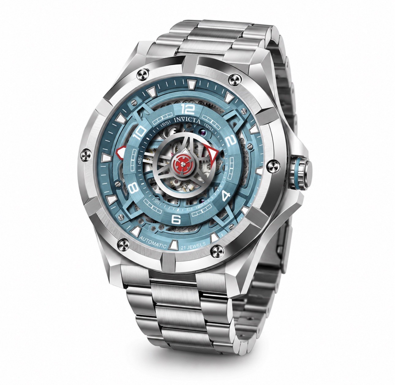 🔥NEW🔥 Invicta Racing Interpoint AUTOMATIC 43.5mm Stainless Steel Mens 70084