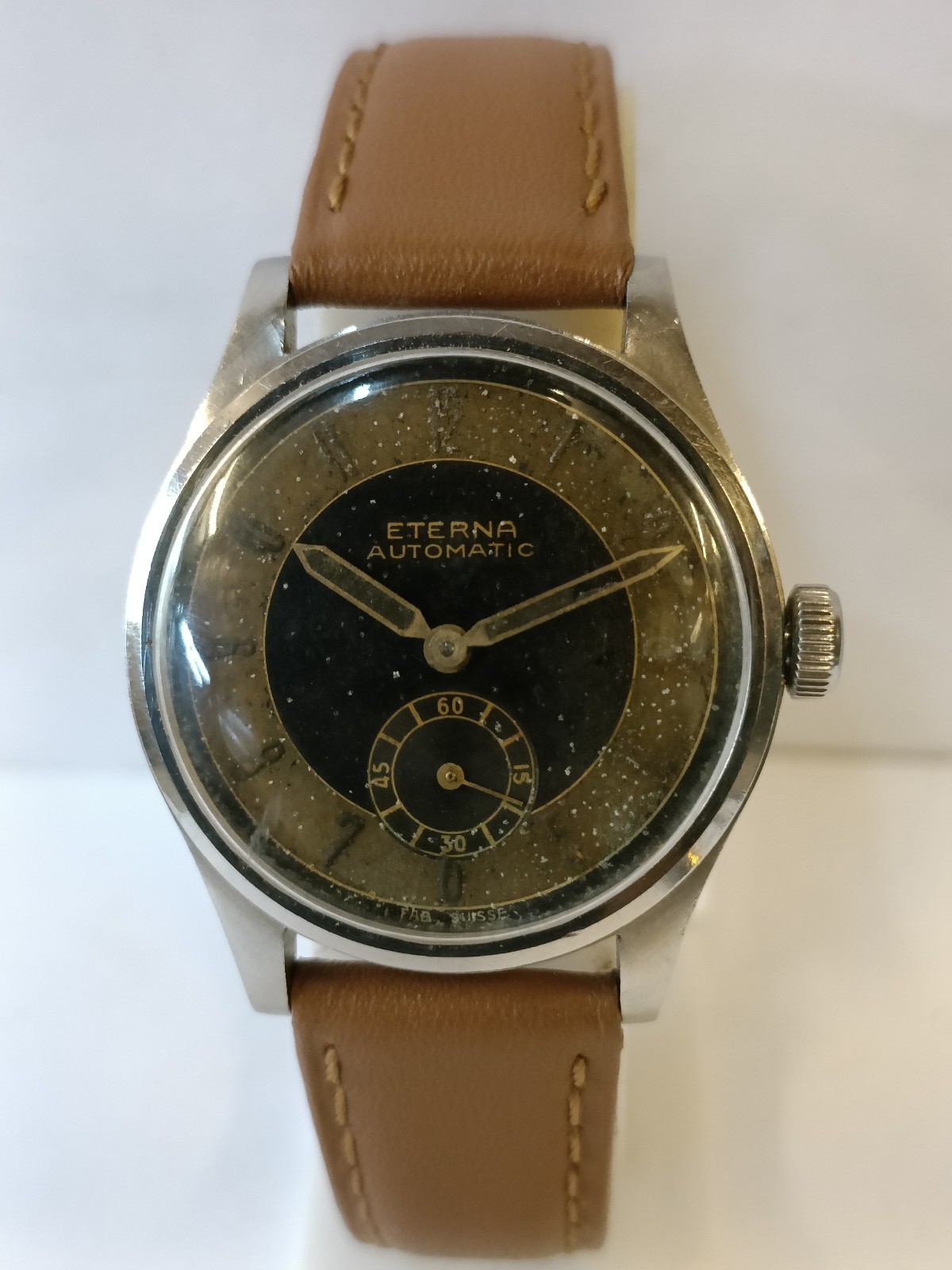 ETERNA SUB-SECOND AUTOMATIC PATINA DIAL SWISS MEN’S WORKING CONDITION