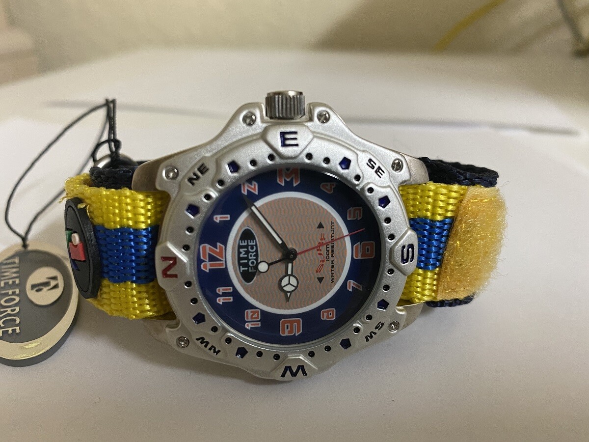 UNISEX Time Force 9000 Surf Italian design reg Watch Fabric Rip Stop Nylon Band