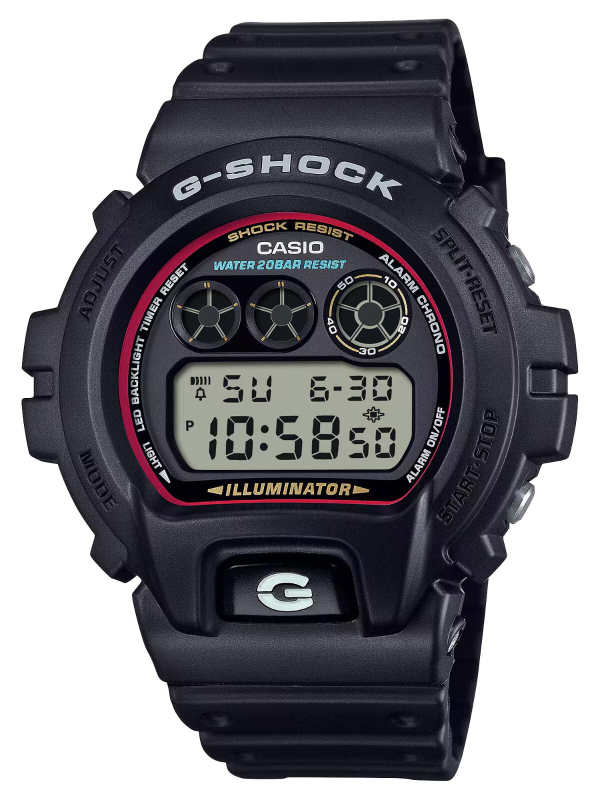 NEW Casio G-Shock ICONIC STYLES OG Style Digital Chrono Mens Watch DW6900RL-1