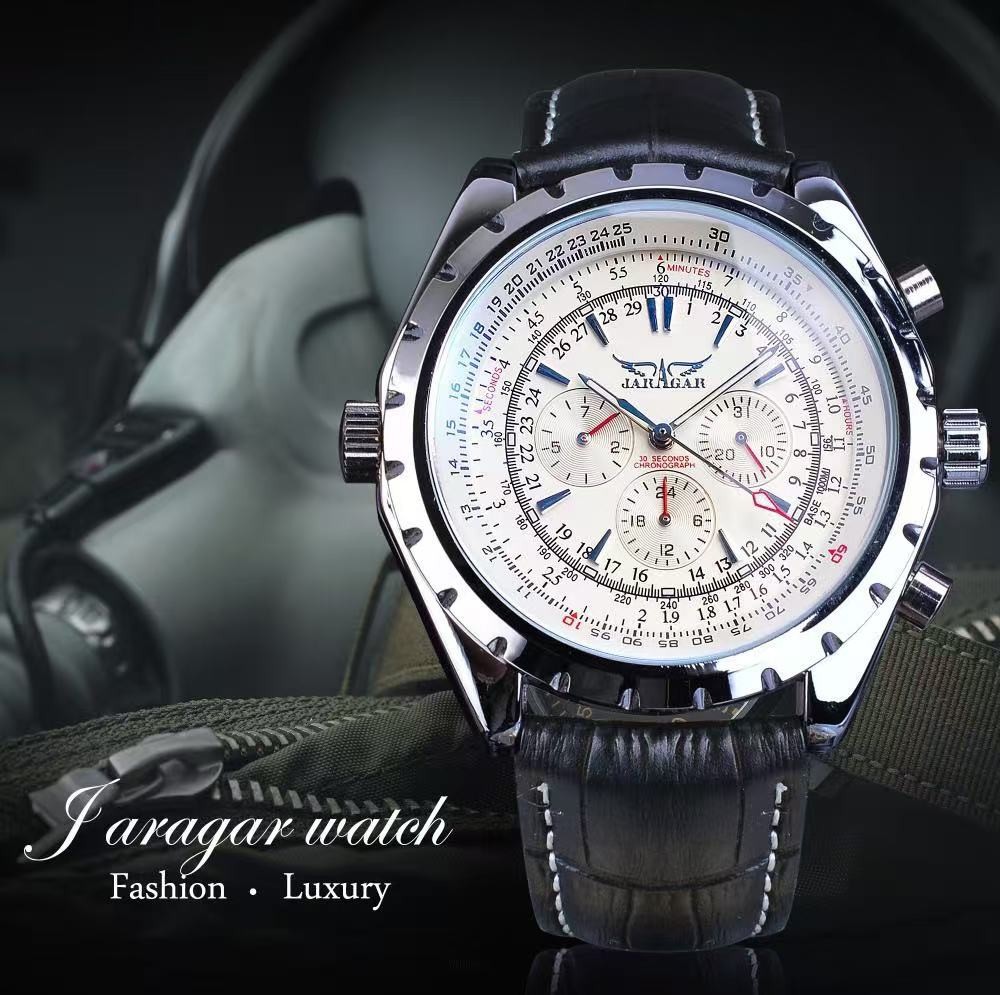 luxury Pilot/Aviator Mens Automatic Mechanical Watch Alloy Self-winding Gift
