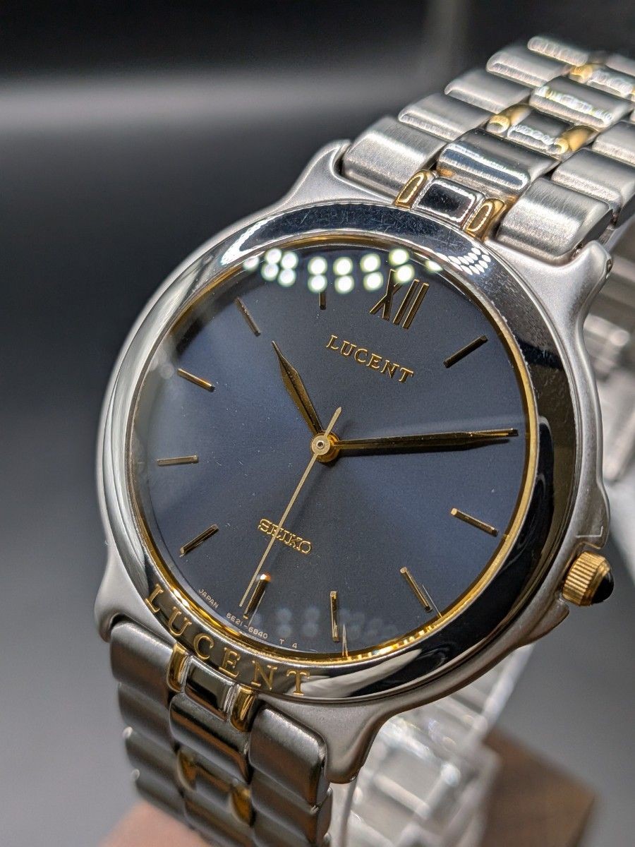Excellent condition SEIKO LUCENT 5E21 6B80 Battery and Packing replaced Quartz E